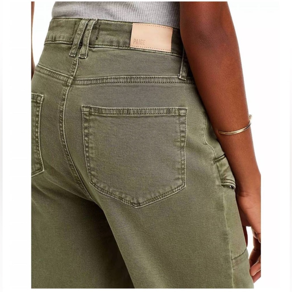 PAIGE NWT Alexis High Rise Barrel Leg Cargo Jeans - Picture 4 of 16